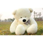 Cream 3.5 Feet Bow Teddy Bear